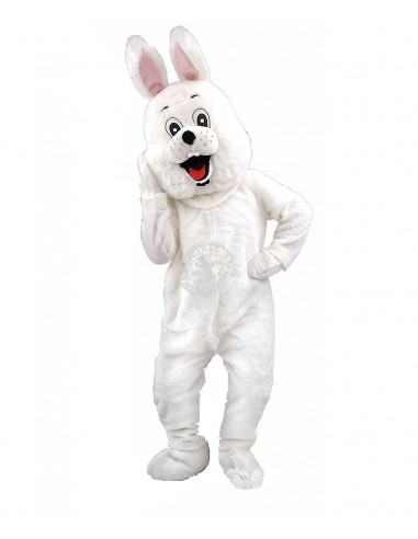 Adult BUNNY HEAD MASK Easter Plush Mascot Fancy Dress Costume Breathable Padded 