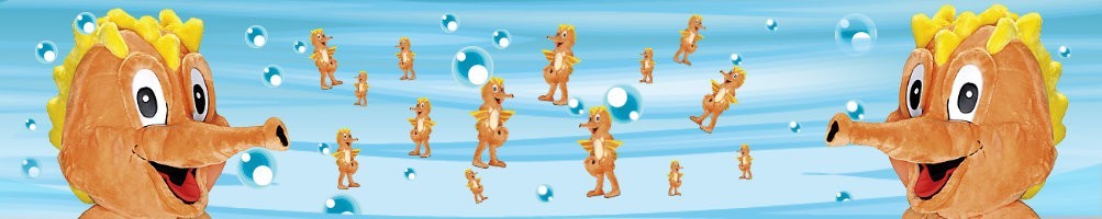 Seahorse costumes mascots ✅ running figures advertising figures ✅ promotion costume shop ✅