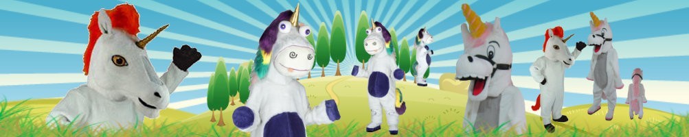 Einhorn Kostüme Maskottchen ✅ Lauffiguren Werbefiguren ✅ Promotion Kostümshop ✅