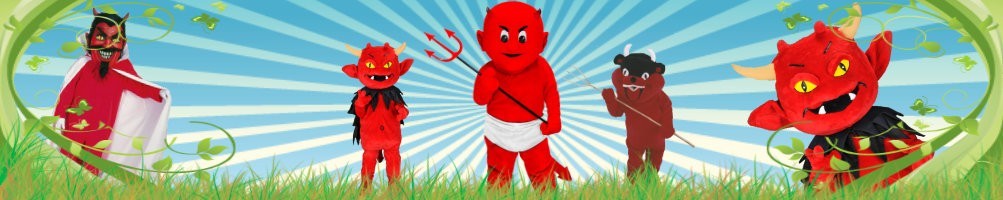 Devil Costumes Mascot ✅ Running figures advertising figures ✅ Promotion costume shop ✅