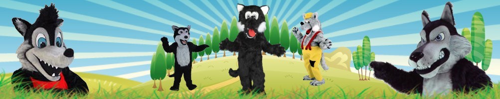 Wolf  Kostüme Maskottchen ✅  Lauffiguren Werbefiguren ✅ Promotion Kostümshop ✅