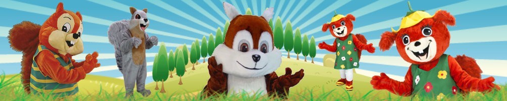 Squirrel costumes mascots ✅ running figures advertising figures ✅ promotion costume shop ✅